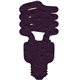 a purple cfl seed shape bookmark