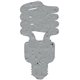 a dove gray cfl seed shape bookmark