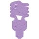 a lavender cfl seed shape bookmark