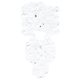 a white cfl seed shape bookmark