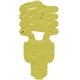 a olive green cfl seed shape bookmark