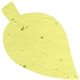 a yellow leaf seed shape bookmark