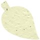 a cream leaf seed shape bookmark