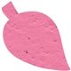 a hot pink leaf seed shape bookmark