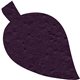 a purple leaf seed shape bookmark