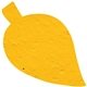 a marigold leaf seed shape bookmark