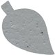 a dove gray leaf seed shape bookmark
