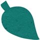 a teal leaf seed shape bookmark