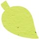 a lime green leaf seed shape bookmark