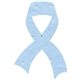 a blue ribbon seed shape bookmark