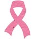 a hot pink ribbon seed shape bookmark