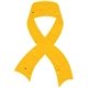 a marigold ribbon seed shape bookmark