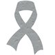 a dove gray ribbon seed shape bookmark