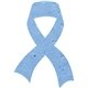 a cornflower blue ribbon seed shape bookmark