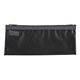 aerial view a trans charcoal 8-1/4 w x 3-3/8 h zipper vinyl pencil and accessories pouch, image 1 of 8