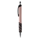 aerial view a rose gold 7605 quake dual - function stylus pen, image 1 of 2