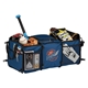 aerial view a navy tailgater cooler trunk organizer, image 1 of 2