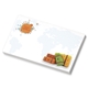 aerial view a white souvenir(r) sticky note(tm) 5 x 3 pad, 100 sheet, image 1 of 5