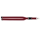 aerial view a burgundy buckle release 1 polyester lanyard with clasp, image 1 of 2