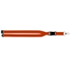 aerial view a orange buckle release 1 polyester lanyard with clasp, image 1 of 2
