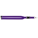 aerial view a purple buckle release 1 polyester lanyard with clasp, image 1 of 2