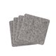 aerial view a gray linden felt coasters (set of 4), image 1 of 2