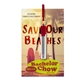 aerial view a red straw kit & white card greeting card with collapsible stainless steel straw kit, image 1 of 2