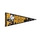 aerial view a white 8 x 18 premium felt pennant - with 1 sewn strip, image 1 of 2
