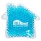 aerial view a aqua blue house hot / cold pack, image 1 of 2