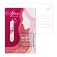 a white post card with 3.5 nail file with keyring