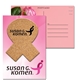 aerial view a cork post card with awareness ribbon cork coaster, image 1 of 2