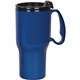 aerial view a blue 21 oz sportster mug, image 1 of 2