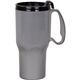 aerial view a silver 21 oz sportster mug, image 1 of 2