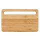 aerial view a natural bamboo wireless charging pad with phone stand, image 1 of 7