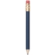 aerial view a blue round wooden golf pencil with eraser, image 1 of 2