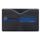 aerial view a blue comfort grip rfid phone wallet with stand, image 1 of 2