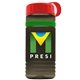 a transparent smoke bottle & red lid & green band groove stripe 20 oz tritan(tm) sports bottle with tethered lid and digital imprint