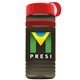 a transparent smoke bottle & red lid & red band groove stripe 20 oz tritan(tm) sports bottle with tethered lid and digital imprint
