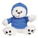a white 6 plush big paw bear - hoodie