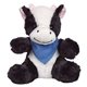 a black and white 6 cuddly cow - bandana