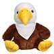 a brown 6 liberty stuffed eagle - bandana