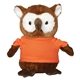 a brown 6 hoot owl - shirt