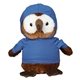 a brown 6 hoot owl - hoodie