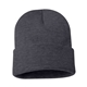 a heather charcoal sportsman - 12 solid cuffed beanie - colors