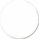 a white ultra thin firm mouse pad (8 round)