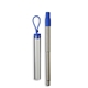 aerial view a blue collapsible straw set, image 1 of 2