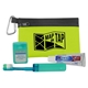 a lime green premium toothbrush kit