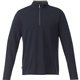 aerial view a navy heather mens stratton knit quarter zip, image 1 of 4