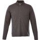 aerial view a heather dark charcoal mens stratton knit quarter zip, image 1 of 4