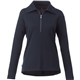 aerial view a navy heather womens stratton knit half zip, image 1 of 4